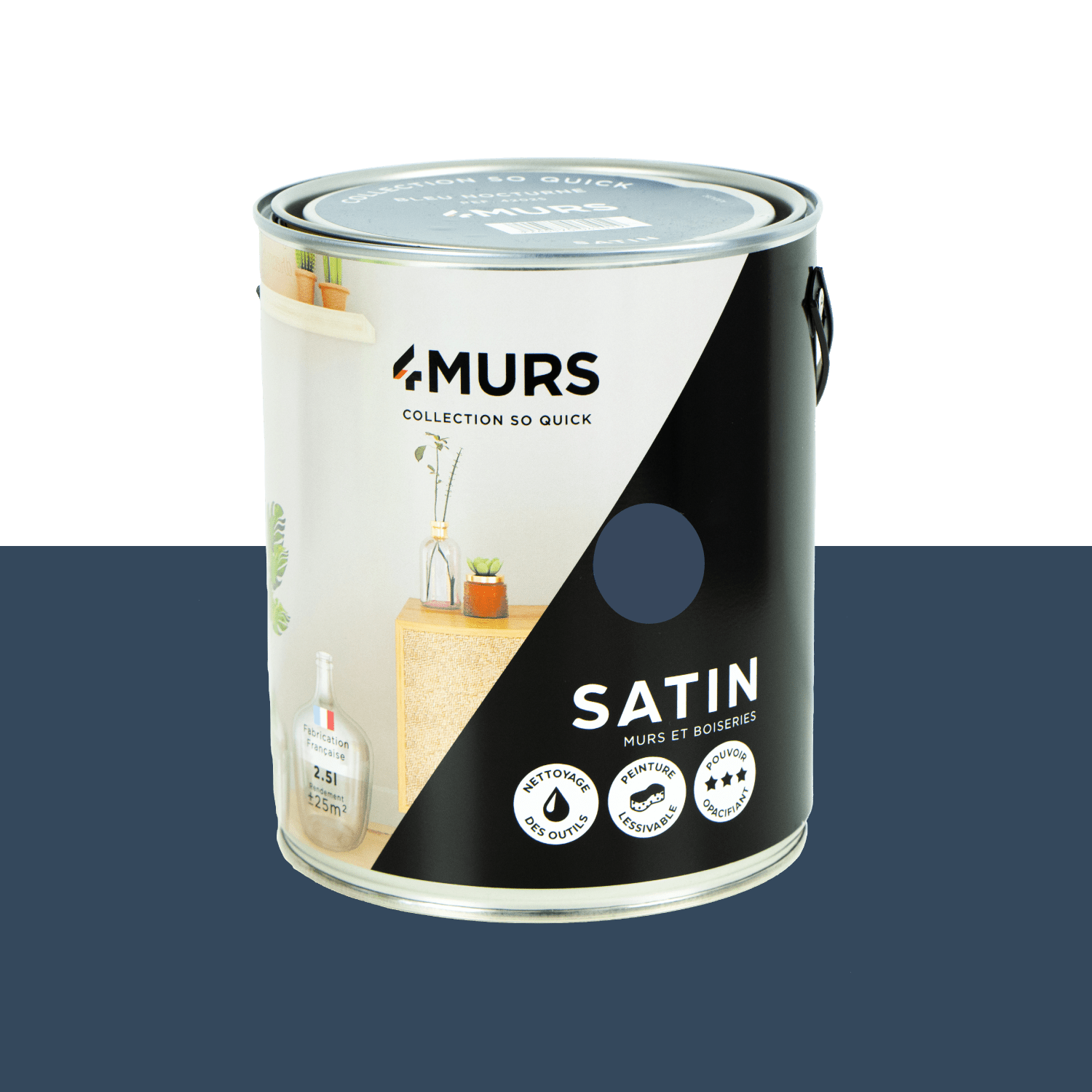 So Quick Peinture Peinture bleu nocturne Satiné