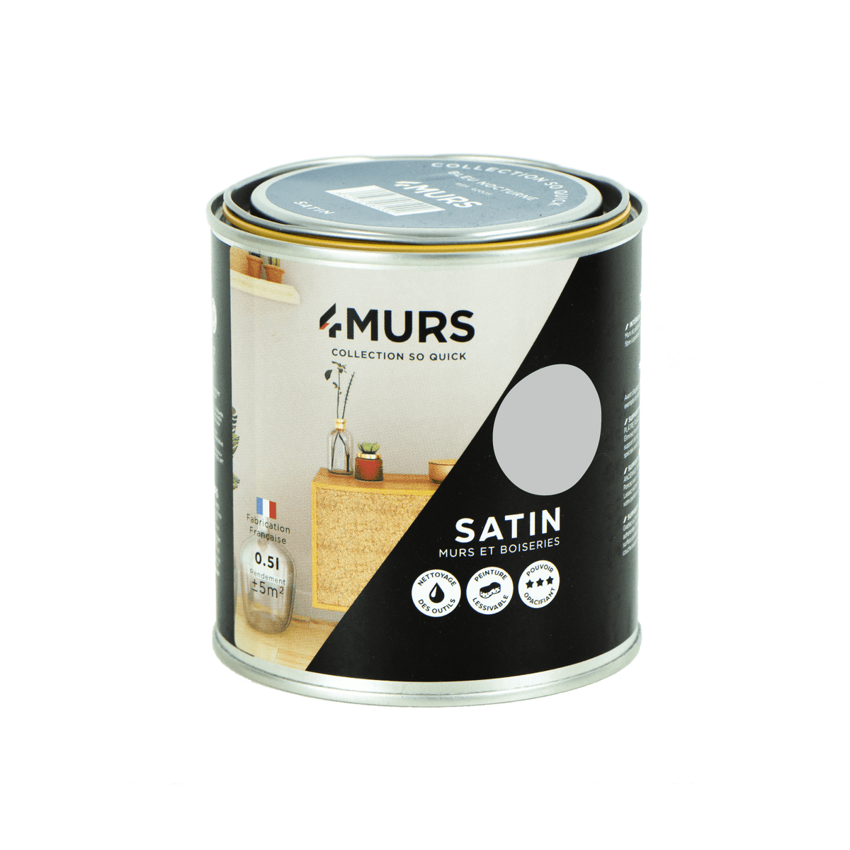 SO QUICK Peinture So quick Fleur de sel Satiné 0,5L