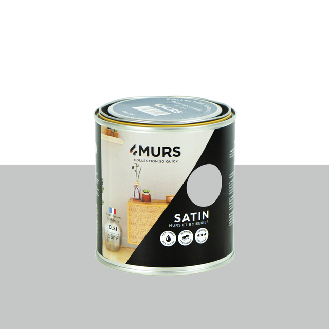 So Quick Peinture Peinture fleur de sel Satiné 0,5 L