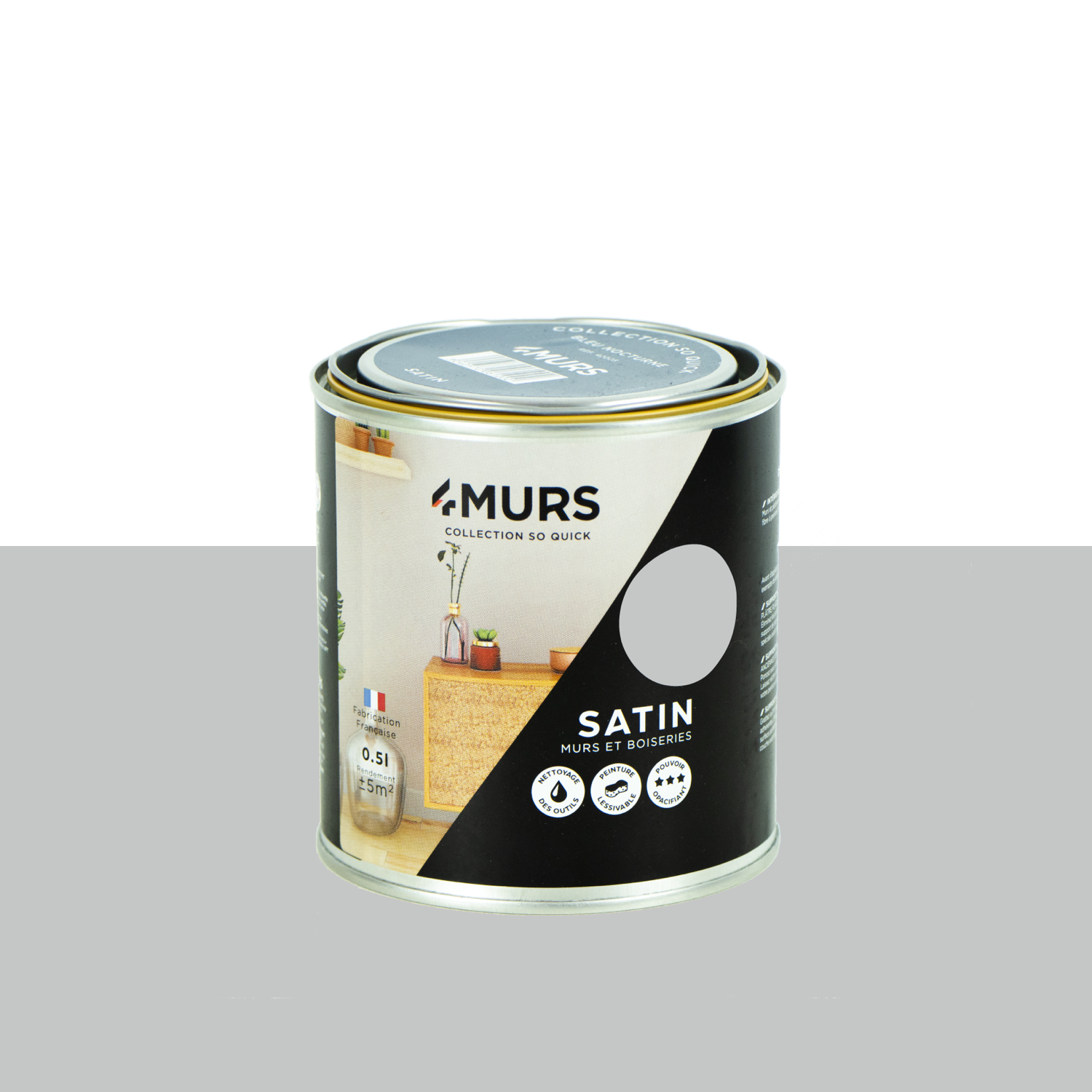 So Quick Peinture Peinture fleur de sel Satiné 0,5 L