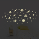 Sticker phosphorescent Space Noir