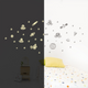 Sticker phosphorescent Space Noir