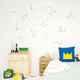Sticker phosphorescent Kids constellations Noir