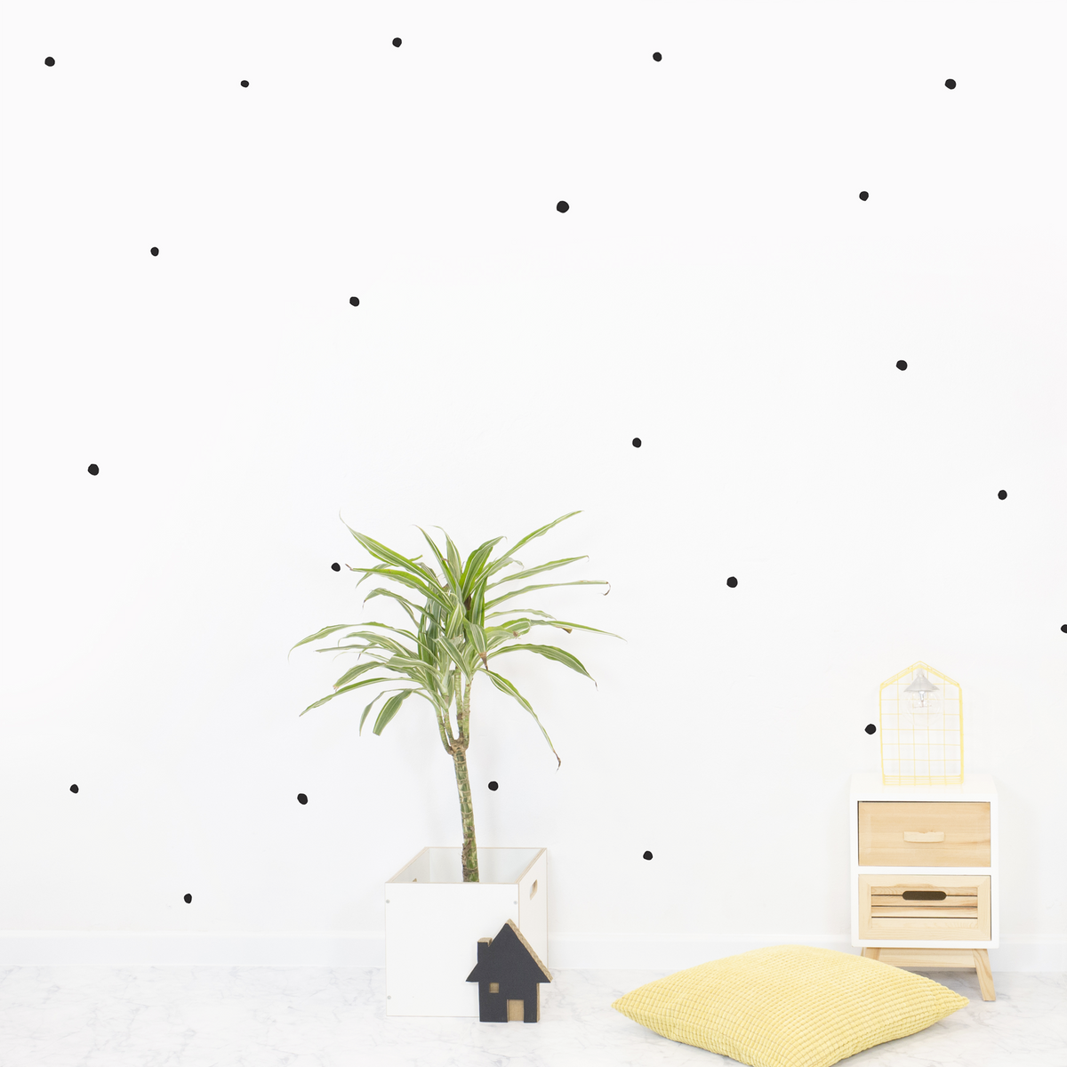 Sticker Polka dots Noir