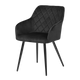 4MURS Fauteuil Kira Noir 1 place