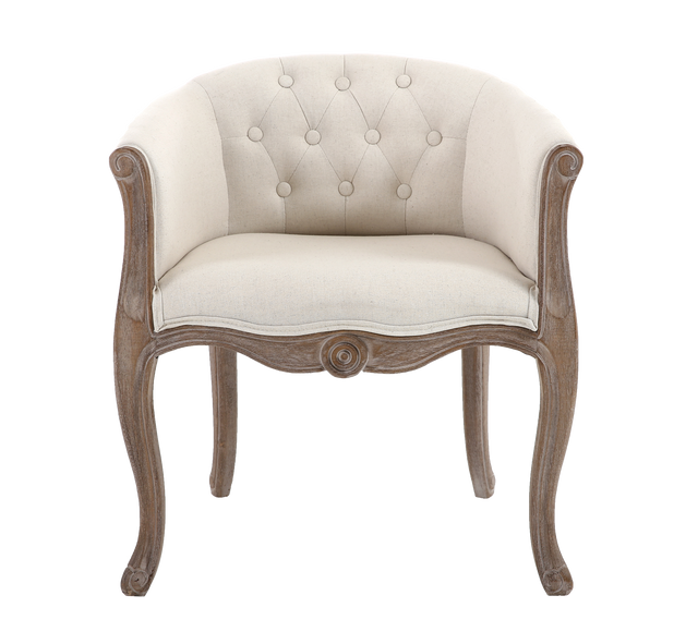4MURS Fauteuil crapaud ALPHONSE coloris blanc cassé