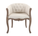 4MURS Fauteuil crapaud Alphonse Blanc cassé 1 place