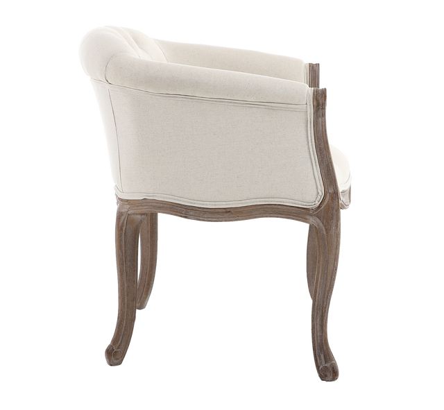 4MURS Fauteuil crapaud ALPHONSE coloris blanc cassé