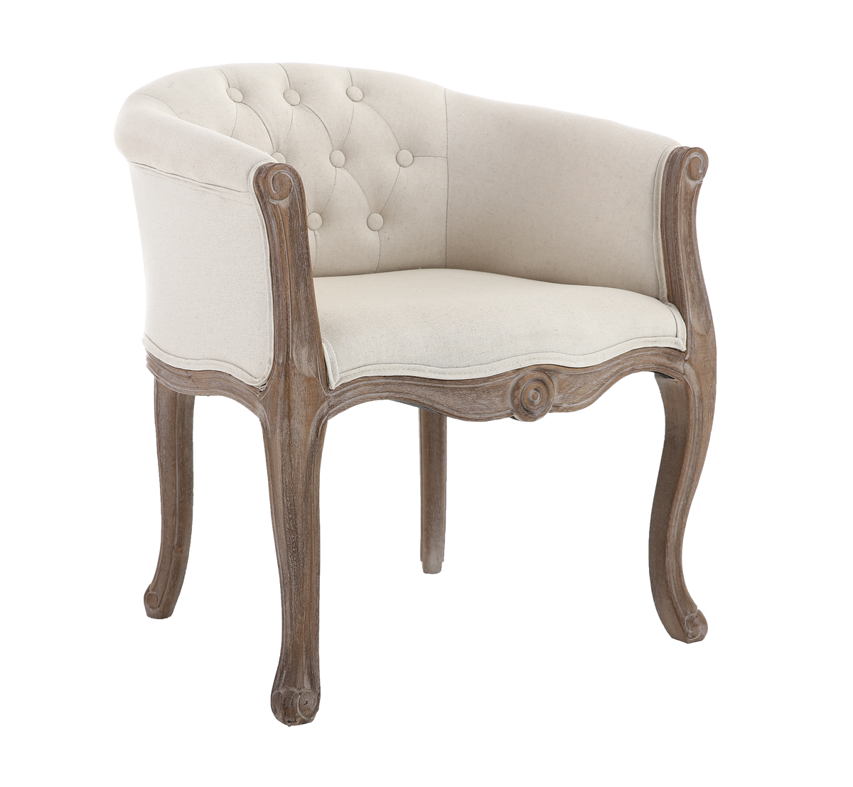 4MURS Fauteuil crapaud Alphonse Blanc cassé 1 place