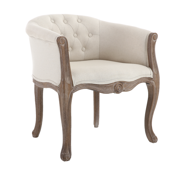 4MURS Fauteuil crapaud ALPHONSE coloris blanc cassé