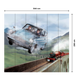 Poster extra large Harry potter en route pour poudlard Multicolore