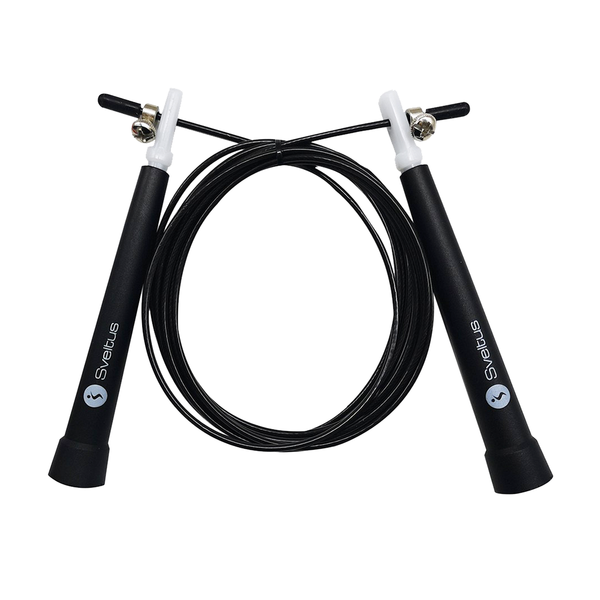 SVELTUS Corde à sauter Speed Noir