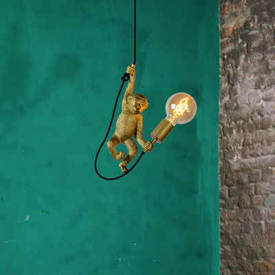 Suspension Monkey Or et noir