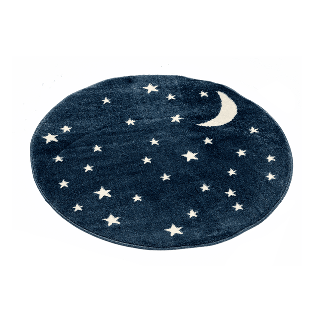 Tapis NOX coloris bleu nuit