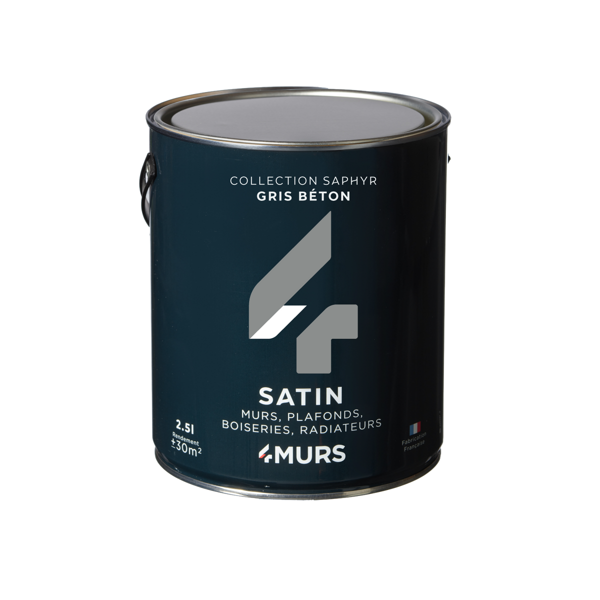 SAPHYR Peinture Saphyr Gris béton Satiné 2,5L