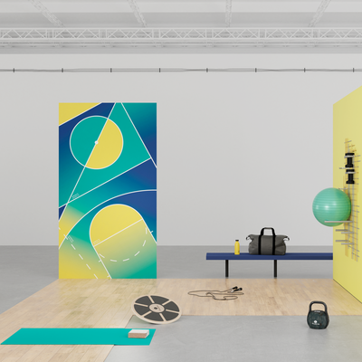 4MURS Papier peint panoramique L West 4th street Multicolore Mat