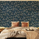Papier peint intissé Florentine blossom Bluestone