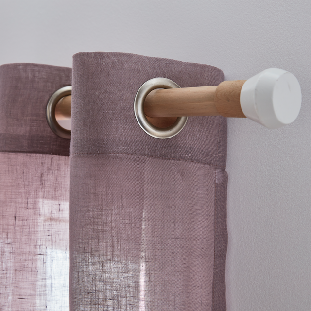 Barre à rideau JURA naturel diamètre barre 2,8 cm 200 cm