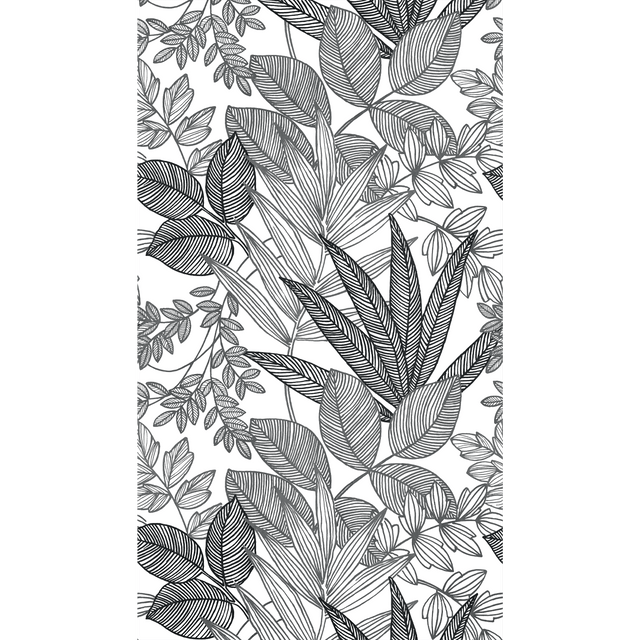 Papier peint panoramique L MAHANA 159 x 280 cm noir et blanc