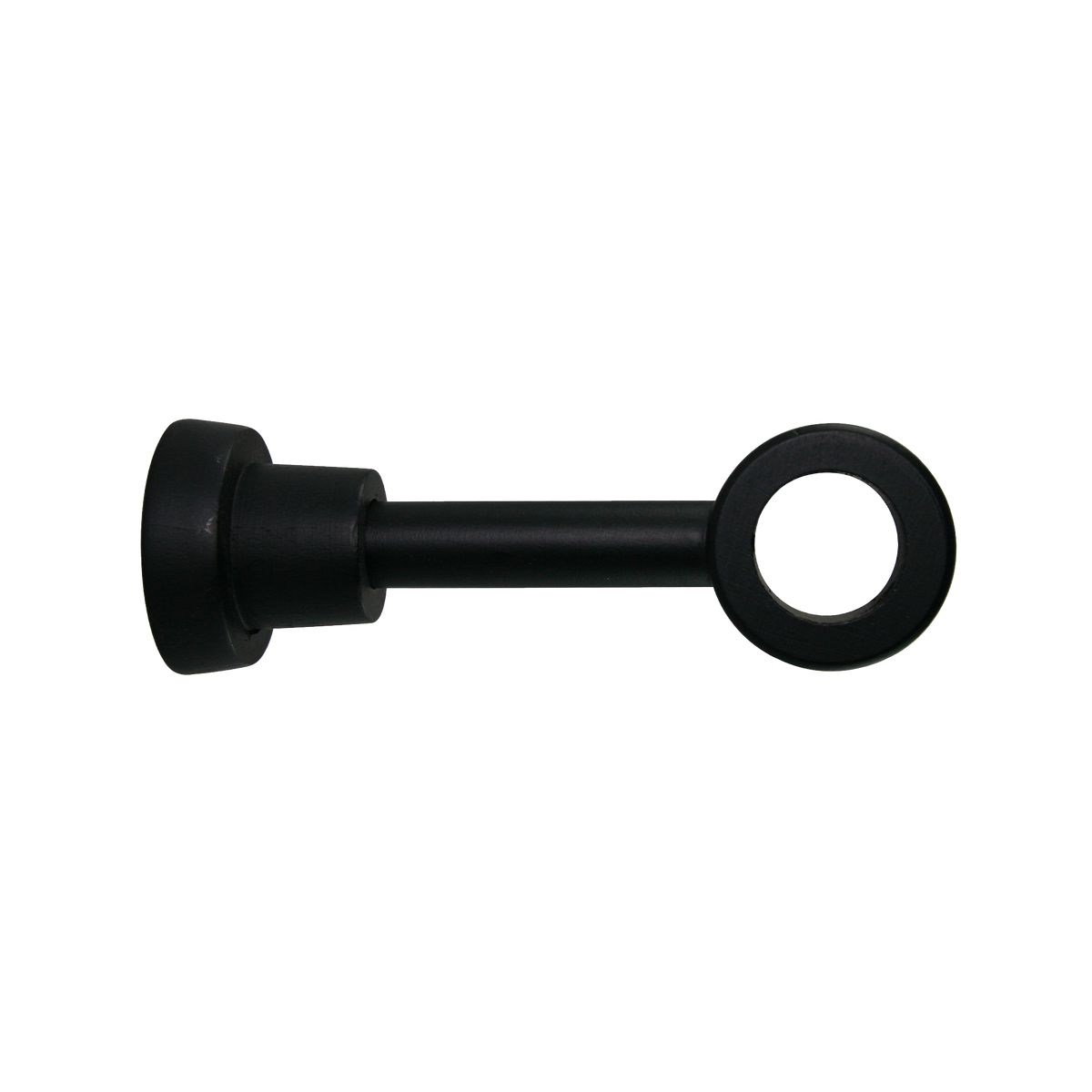 Support barre à rideau Jura Noir Mat