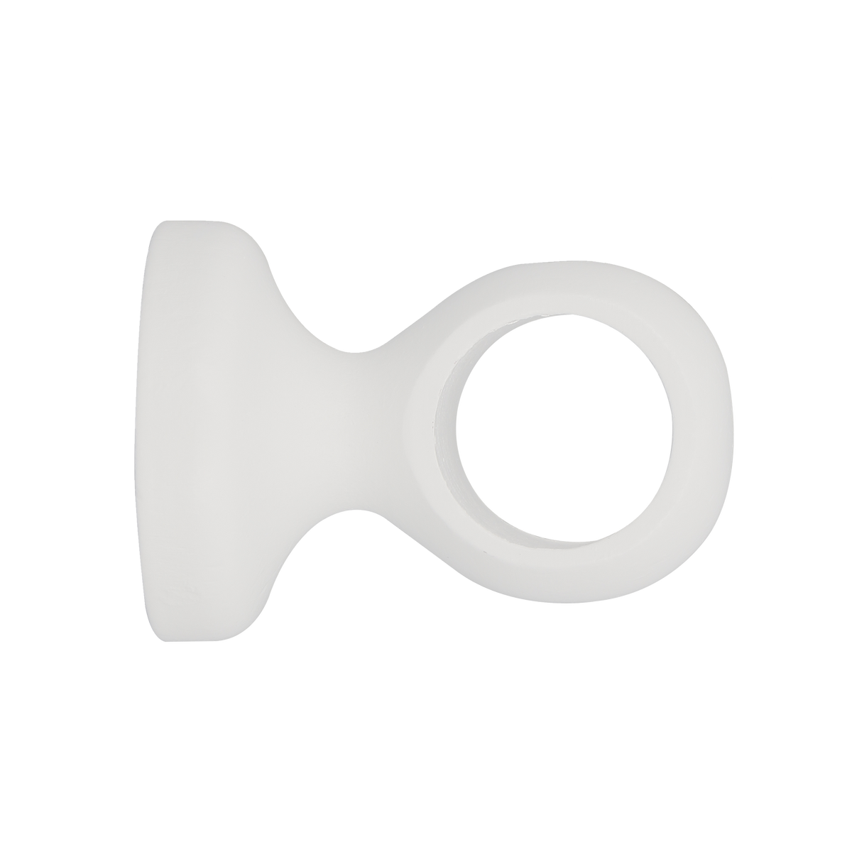 Support barre à rideau Jura Blanc Mat