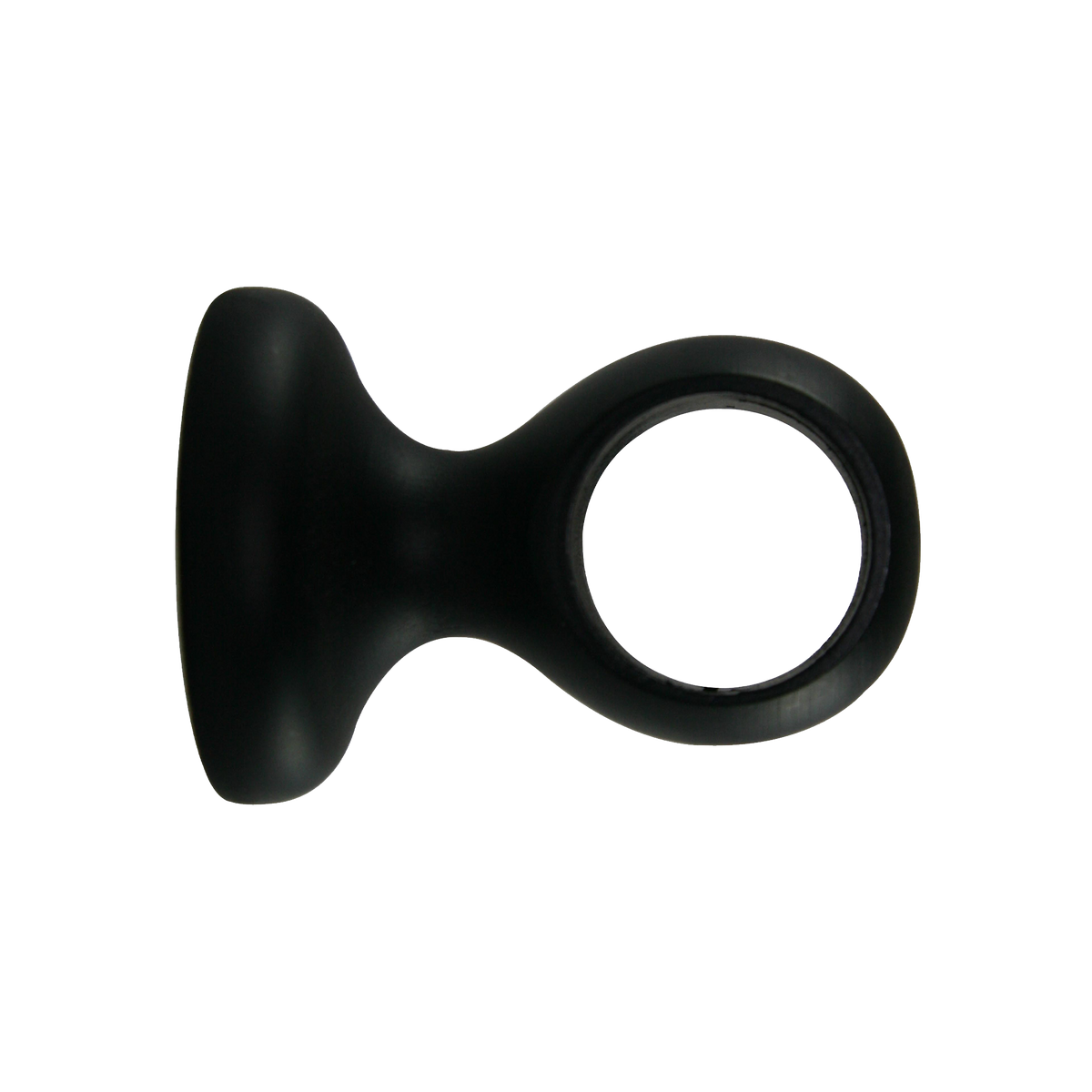 Support barre à rideau Jura Noir Mat