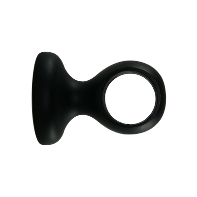 Support barre à rideau Jura Noir Mat