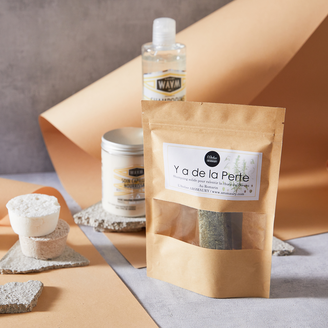 AROMAURY Shampoing Y A DE LA PERTE Romarin