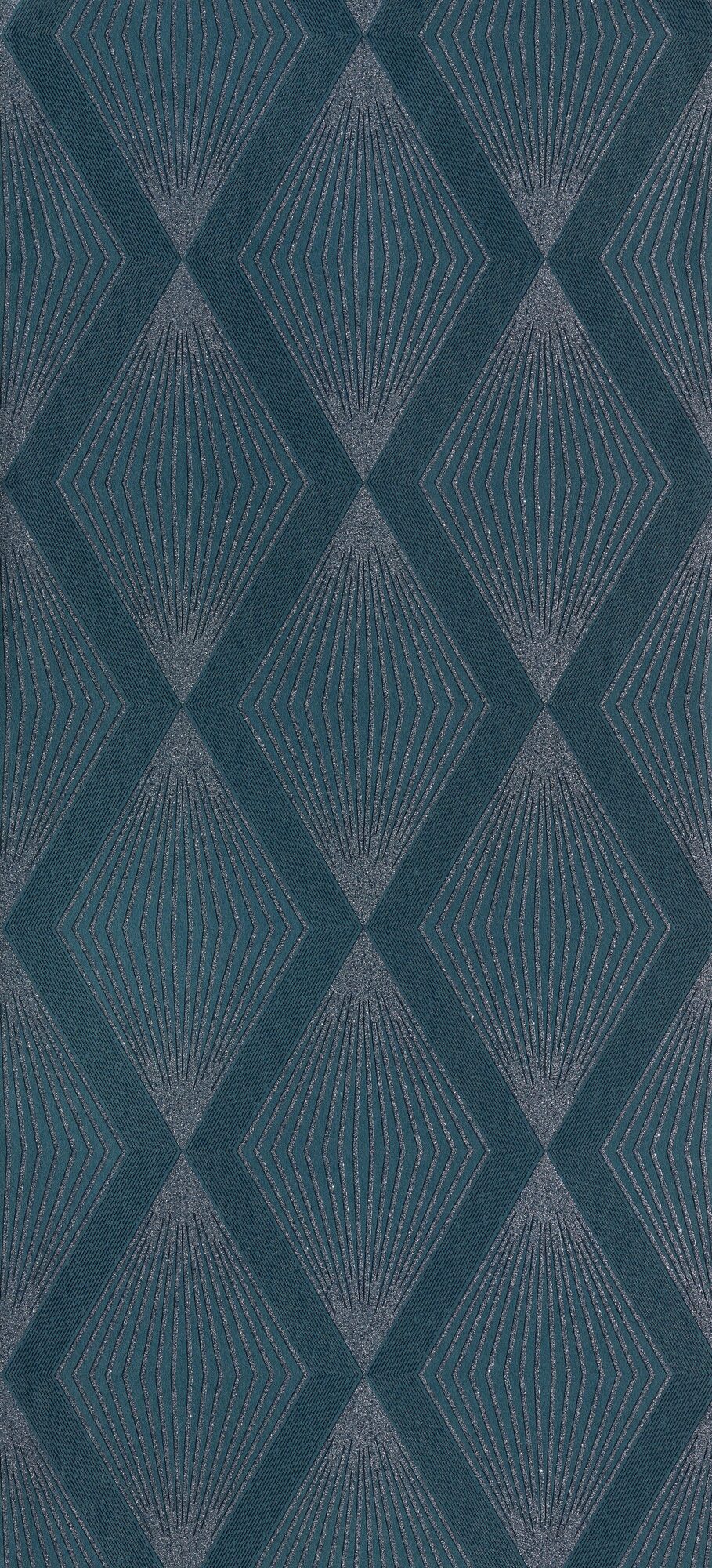 Papier peint intissé Luxury Bleu nuit