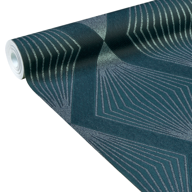 Papier peint intissé LUXURY coloris bleu nuit