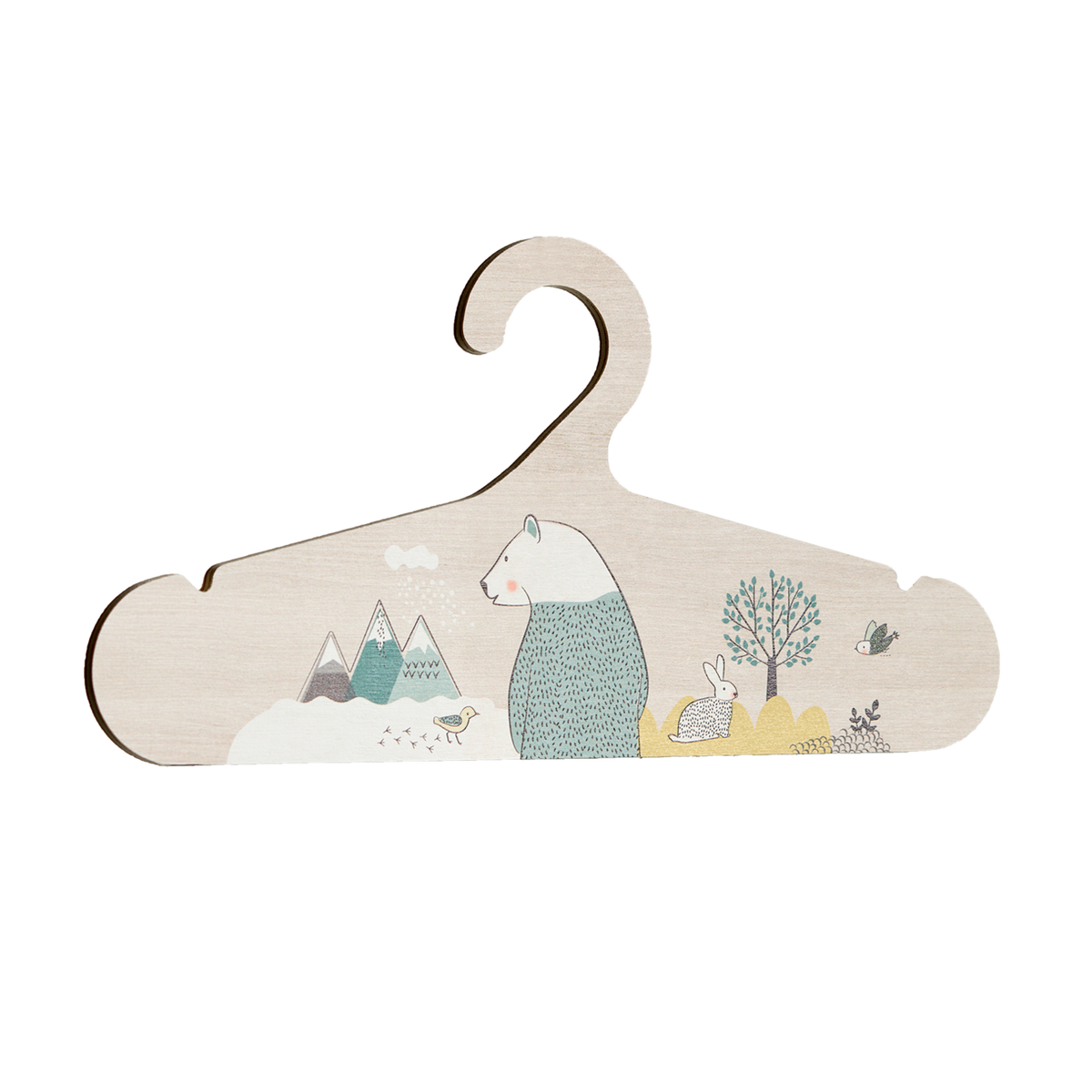 LOVELY TRIBU Cintre Wild bear Vert sapin et ocre