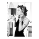 Tableau en verre Cigarette Noir