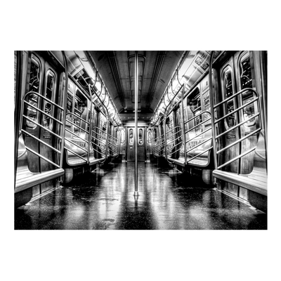 Tableau en verre Underground Noir