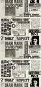 Papier peint intissé Harry potter la gazette du sorcier Noir