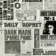 Papier peint intissé Harry potter la gazette du sorcier Noir