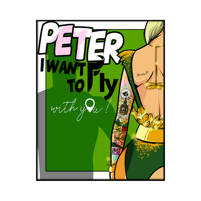 4MURS Tableau Princesses Vert