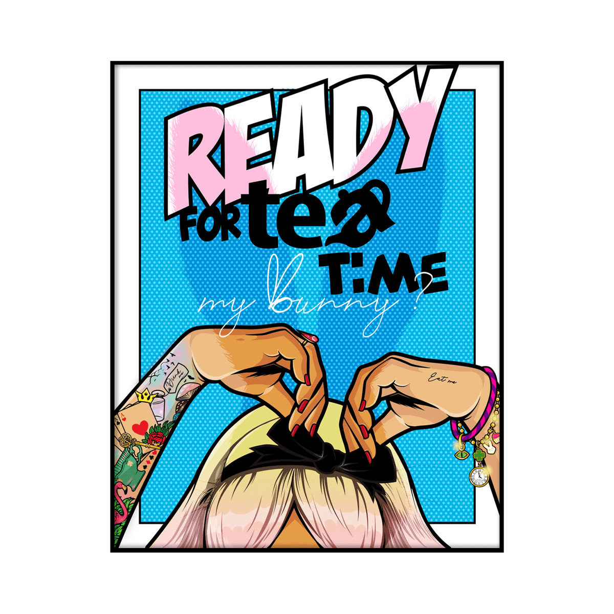 4MURS Tableau Princesses Bleu