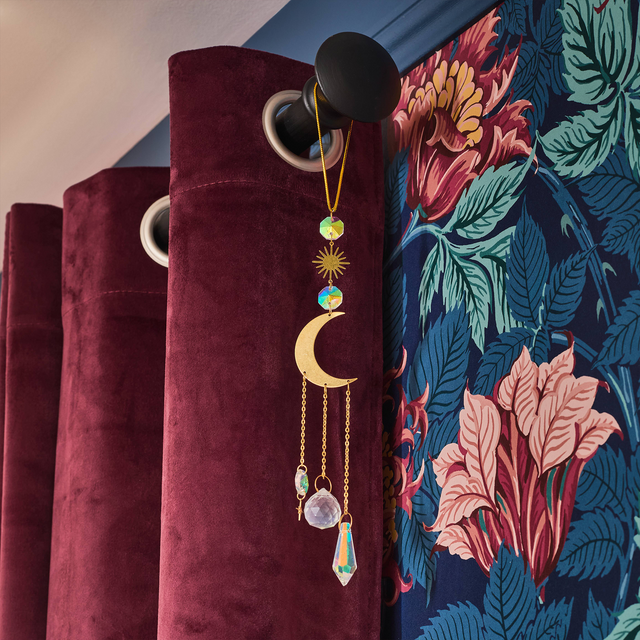 Rideau NEGRESCO coloris lie de vin 140 x 260 cm