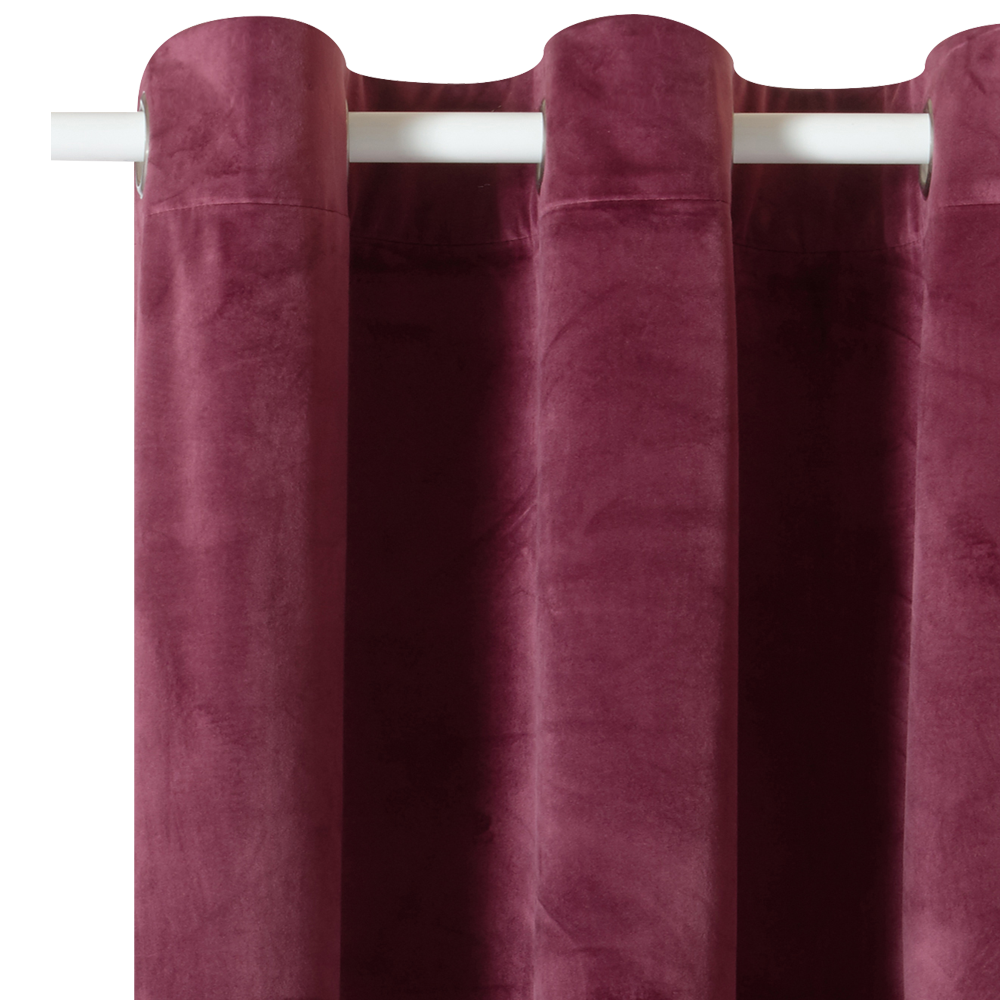 Rideau NEGRESCO coloris lie de vin 140 x 260 cm