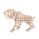 KIKKERLAND Puzzle 3D 3d tigre Brun