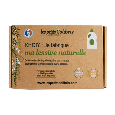 LES PETITS COLIBRIS Kit Diy lessive maison Brun
