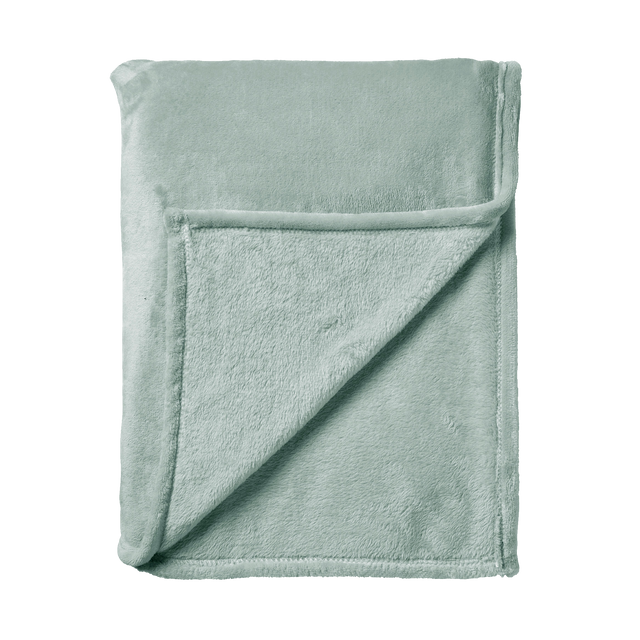 Plaid polaire TILLIE coloris vert jade