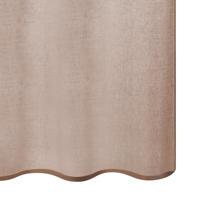 Voilage Lin LINAE coloris santal 140 x 260 cm