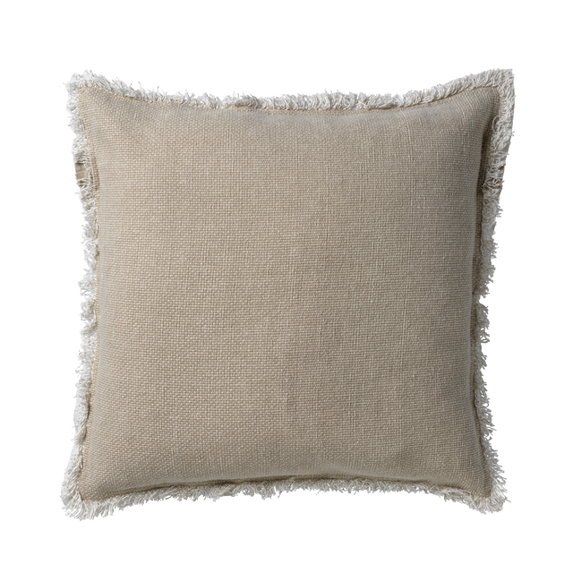 Coussin BURTA coloris sable 45 x 45 cm