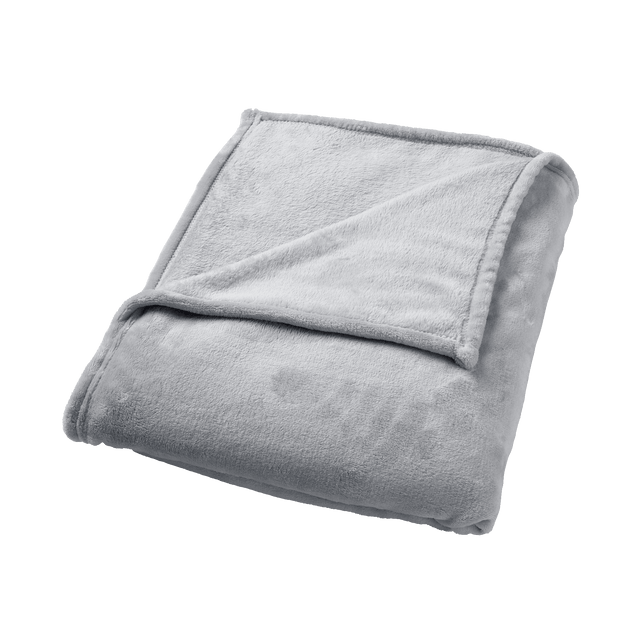 Plaid polaire TILLIE coloris gris perle