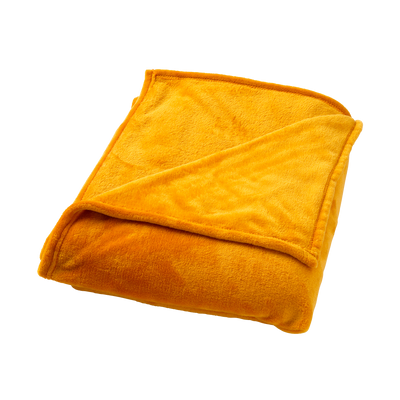 Plaid polaire Tillie Jaune curry