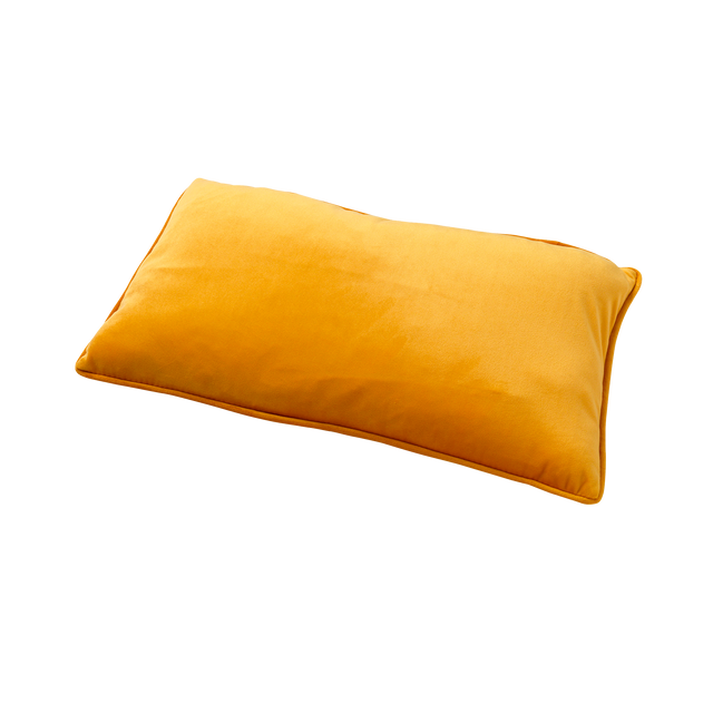 Coussin FYN coloris jaune safran 30 x 50 cm