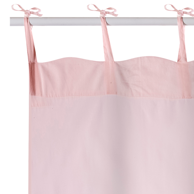Voilage COTTI coloris rose blush 140 x 240 cm