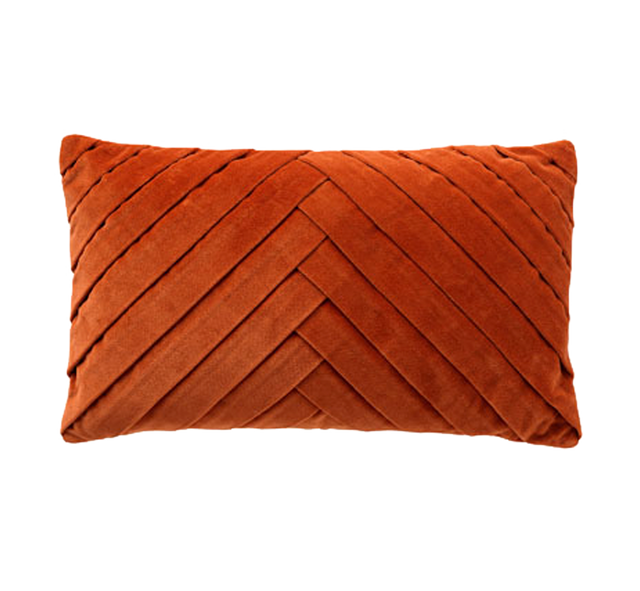 Coussin MEIM coloris terracotta 30 x 50 cm