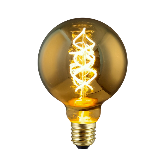 Ampoule LED GLOBE G95 GOLD E27 15W 1800K or 14 x 9,5 cm